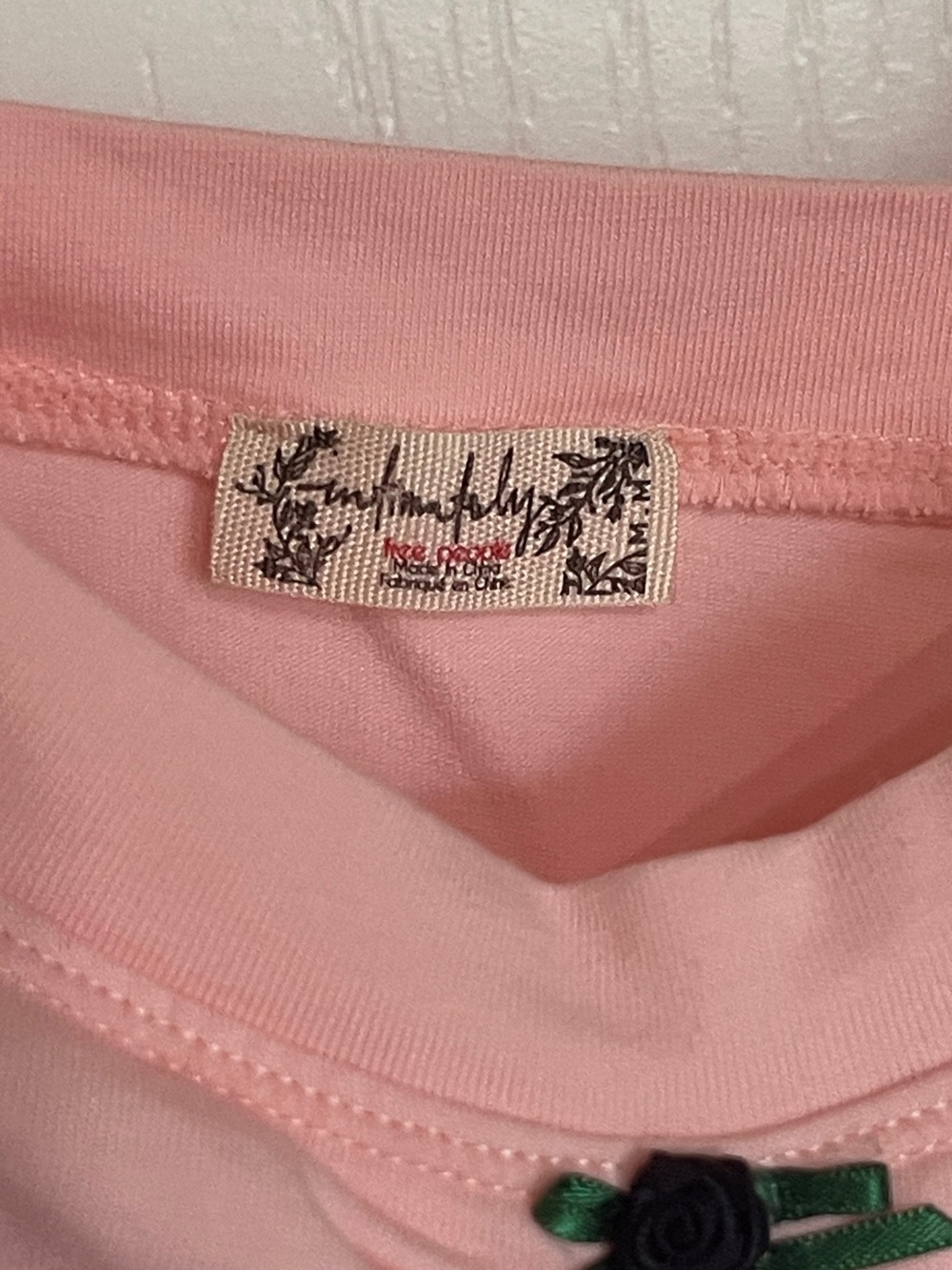 Free People Intimately Wear It Out Boho Essential Tank Spaghetti Camisole Pink M - Picture 3 of 8